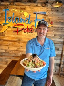 Jamie Darnow Founder of ROBS Advisory Group with hs Island FIn Poke business
